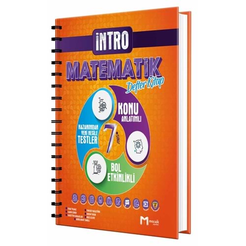 Mozaik Yayınları 7. Sınıf İntro Matematik Defter Kitap 2023