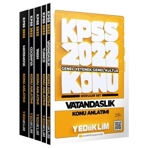 Yediiklim Yayınları 2022 KPSS Genel Yetenek Genel Kültür Konu Anlatımlı Modüler Set