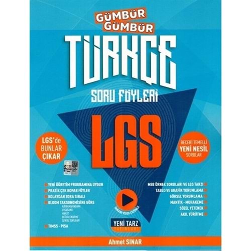 Yeni Tarz Yayınları 8. Sınıf LGS Türkçe Gümbür Gümbür Soru
