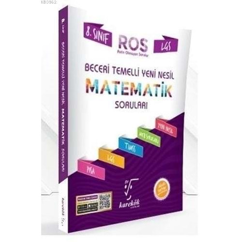 Karekök Yayınları 8. Sınıf LGS Beceri Temelli ROS Yeni Nesil Matematik Soruları
