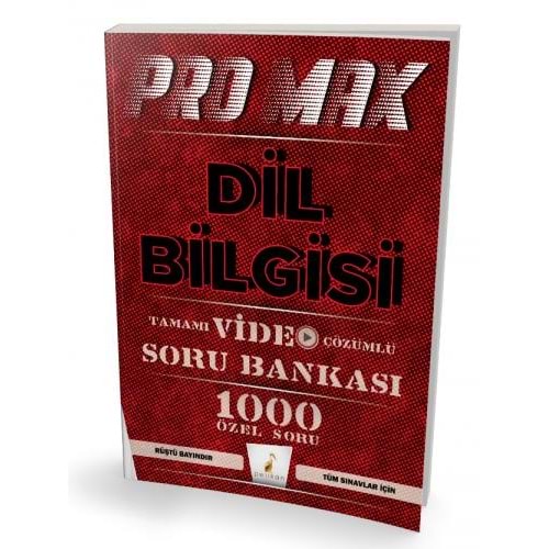 Pelikan Yayınları Pro Max Dil Bilgisi Tamamı Video Çözümlü Soru Bankası