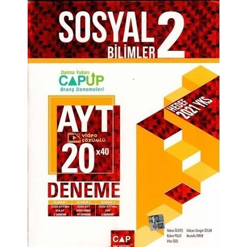 Çap Yayınları AYT Sosyal Bilimler 2 Up 20 x 40 Deneme