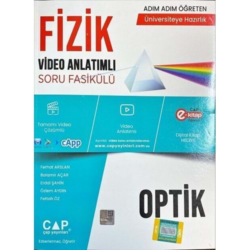 Çap Yayınları Fizik Optik Konu Anlatımlı Soru Bankası 2023