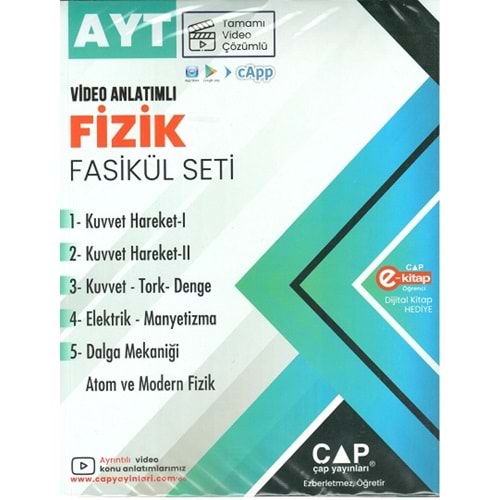Çap Yayınları AYT Fizik Seti 2024