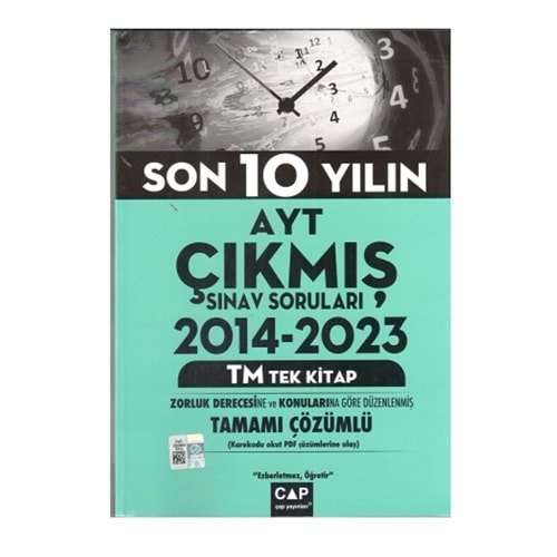 Çap Yayınları AYT Tek Kitap TM Son 10 Yılın Çıkmış Soruları
