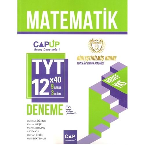 Çap Yayınları TYT Matematik 9 x 3 Up Deneme 2024