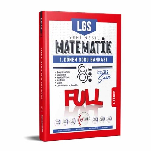 Full Matematik Yayınları 8. Sınıf Matematik 1. Dönem Soru Bankası 2023
