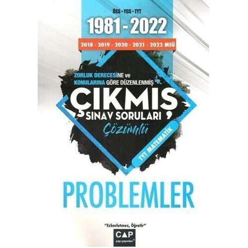 Çap Yayınları Problemler Çıkmış Sınav Soruları