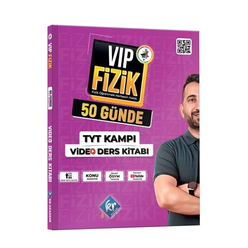 KR Akademi Yayınları VIP Fizik 50 Günde TYT Kampı Video Ders Kitabı