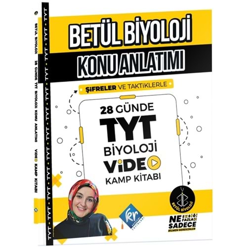 KR Akademi Yayınları Betül Hoca 28 Günde TYT Biyoloji Konu Anlatımı