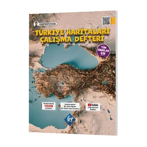 KR Akademi Yayınları Coğrafyanın Kodları Türkiye Haritaları Çalışma Defteri