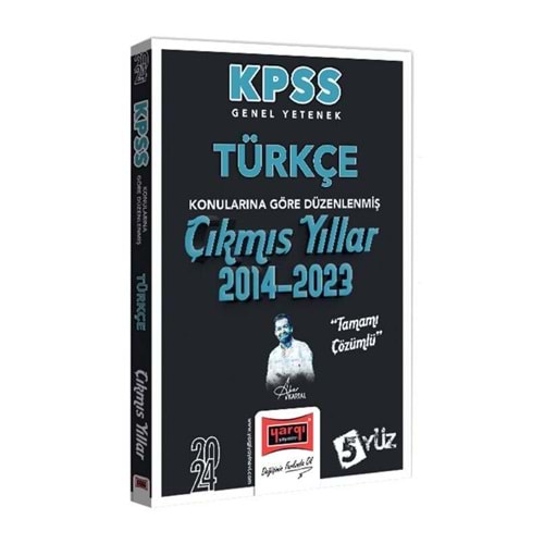 Yargı Yayınları 2024 KPSS Genel Yetenek Türkçe Çıkmış Yıllar