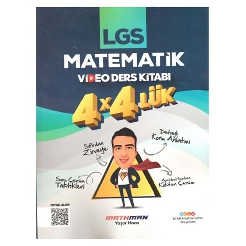 Etkili Matematik 8. Sınıf LGS Matematik 4 x 4 lük Video Ders Kitabı