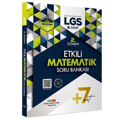 Etkili Matematik Yayınları 8. Sınıf LGS Matematik 2. Dönem Soru Bankası