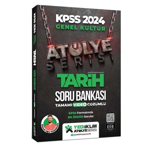 Yediiklim Yayınları 2024 Kpss Atölye Serisi Tarih Tamamı Video Çözümlü Soru Bankası