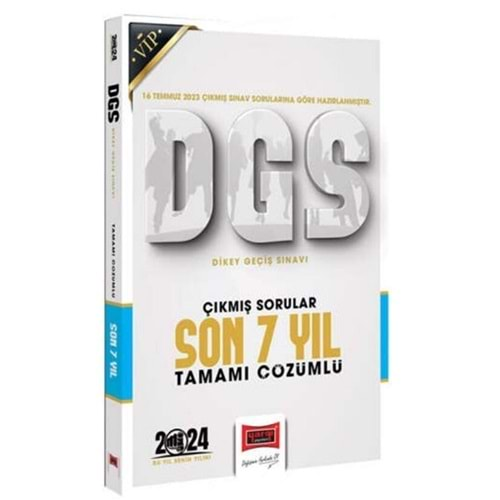 Yargı Yayınları 2024 DGS Çıkmış Sorular Tamamı Çözümlü Son 7 Yıl