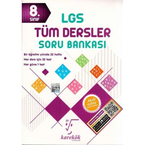 Karekök Yayınları 8. Sınıf LGS Tüm Dersler Soru Bankası