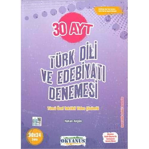 Okyanus Yayınları AYT Türk Dili ve Edebiyatı 30 Denemesi
