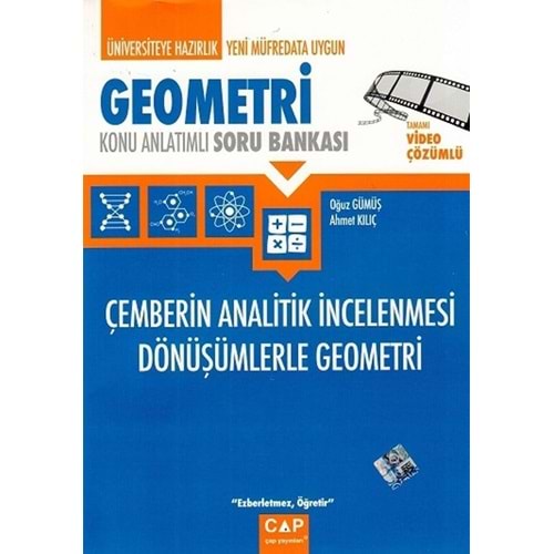 Çap Yayınları Geometri Çemberin Analitik İncelenmesi Dönüşümlerle Geometri Konu Anlatımlı Soru Bankası