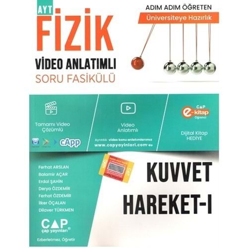 Çap Yayınları Fizik Kuvvet Hareket 1 Konu Anlatımlı Soru Bankası