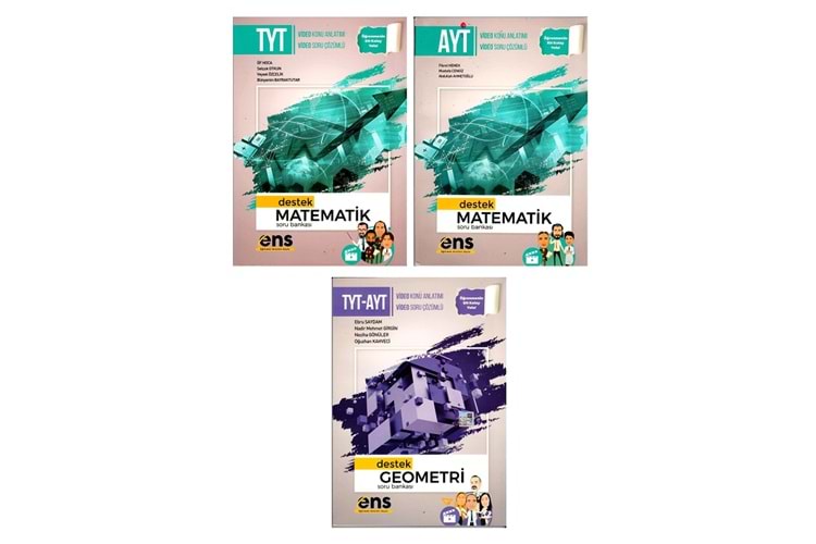 Ens Yayınları Tyt ve Ayt Matematik Ve Geometri Soru Bankası 3 Lü Set