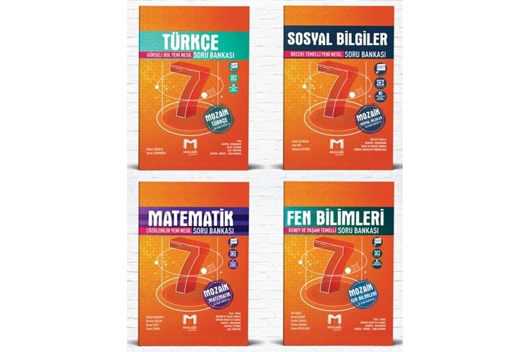 Mozaik Yayınları 7. Sınıf Matematik Fen Türkçe Sosyal Set