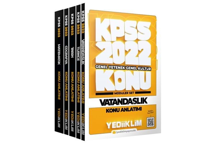 Yediiklim Yayınları 2022 KPSS Genel Yetenek Genel Kültür Konu Anlatımlı Modüler Set