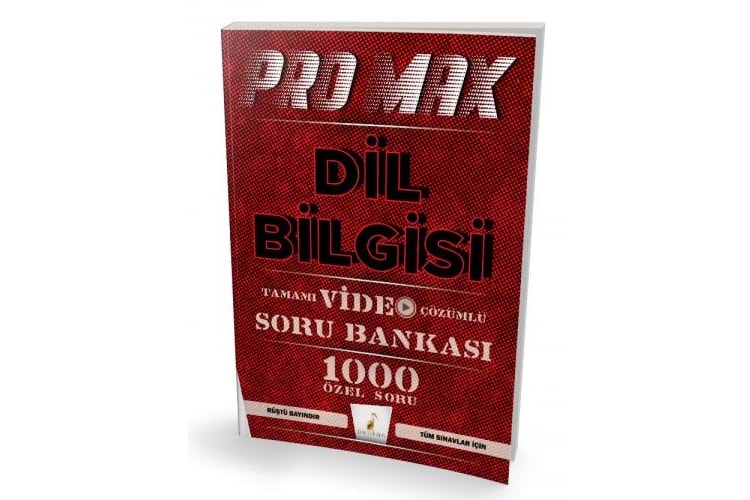 Pelikan Yayınları Pro Max Dil Bilgisi Tamamı Video Çözümlü Soru Bankası