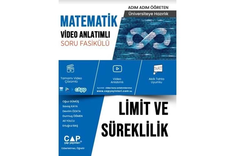 Çap Yayınları Limit ve Süreklilik Konu Anlatımlı Soru Bankası