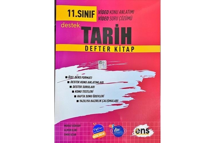 Ens Yayınları 11. Sınıf Tarih Destek Defterim