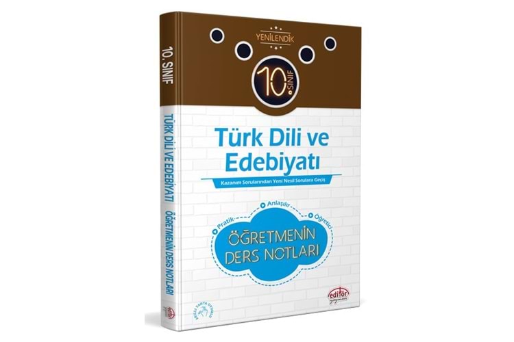 Editör Yayınları 10. Sınıf Türk Dili Ve Edebiyatı Öğretmenin Ders Notları