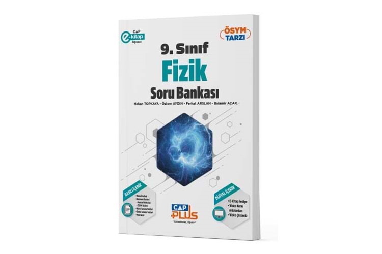 Çap Yayınları 9. Sınıf Anadolu Lisesi Fizik Plus Soru Bankası 2023