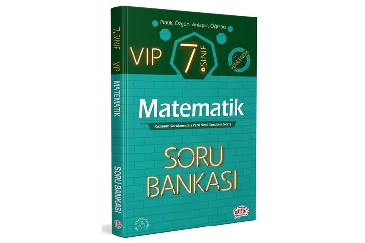 Editör Yayınevi 7. Sınıf VIP Matematik Soru Bankası 2023