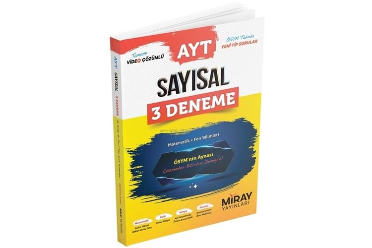 Miray Yayınları Ayt Sayısal 3 Lü Deneme