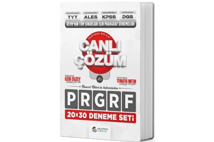 Akademi Denizi Yayınları TYT AYT ALES KPSS DGS Paragraf 20 x 30 Deneme Seti
