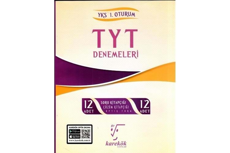Karekök Yayınları TYT Denemeleri 12 Adet