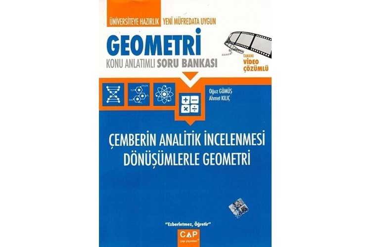 Çap Yayınları Geometri Çemberin Analitik İncelenmesi Dönüşümlerle Geometri Konu Anlatımlı Soru Bankası