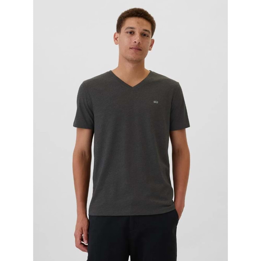 Gap V-Frch Everyday Soft Micro Logo Vee 502020000 Kısa Kol Tişört Erkek T-Shirt