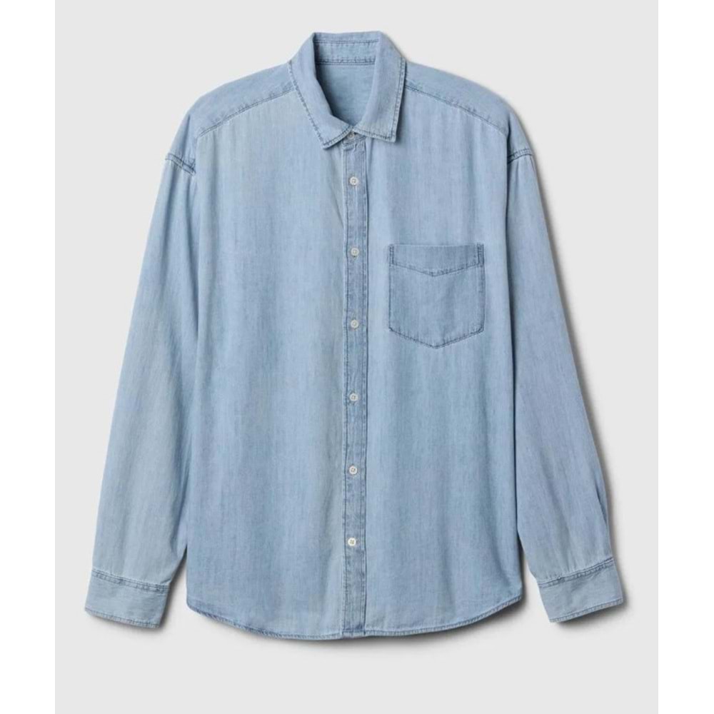 Gap Denim Big Gömlek 589582 Erkek Kot Gömlek
