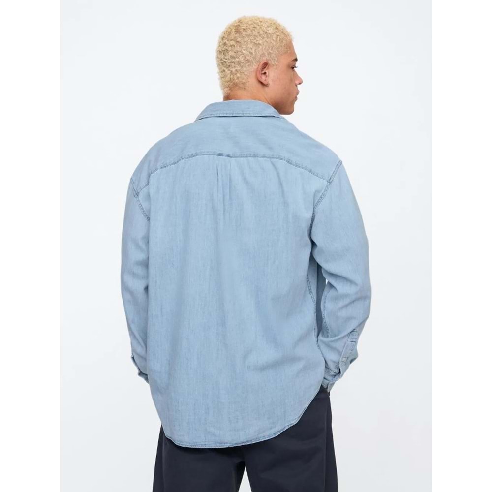 Gap Denim Big Gömlek 589582 Erkek Kot Gömlek