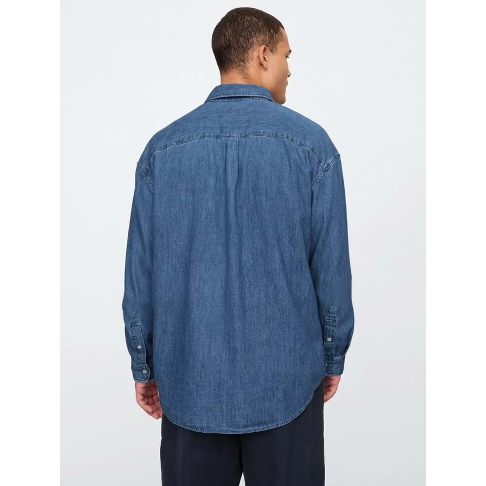 Gap Denim Big Gömlek 589790 Erkek Kot Gömlek