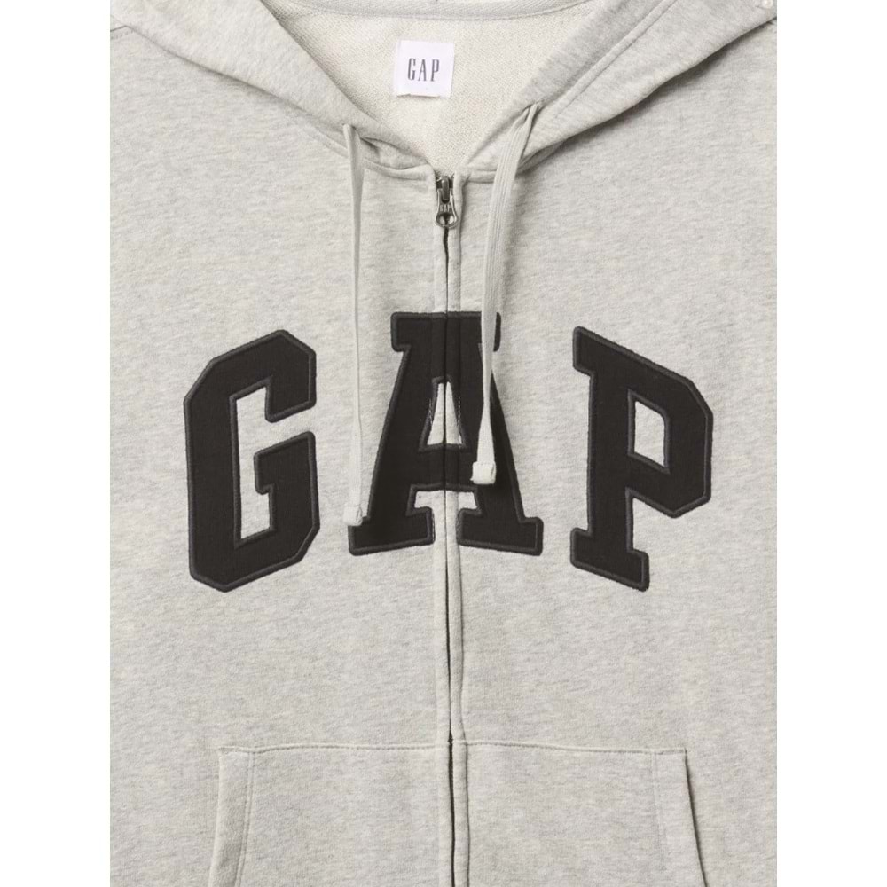 Gap V-Frch Ft Herıtage Logo Po Fz - 868454009 Erkek Kapüşonlu Fermuarlı Sweatshirt