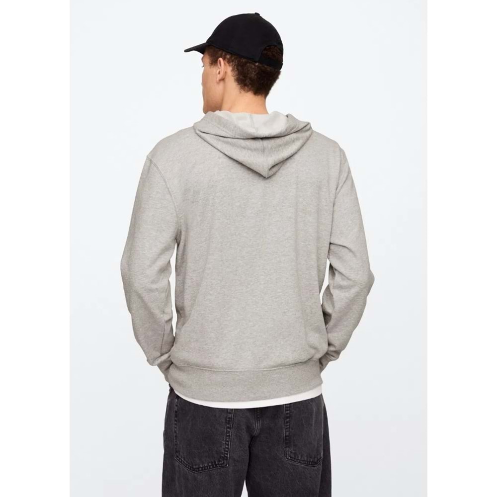 Gap V-Frch Ft Herıtage Logo Po Fz - 868454009 Erkek Kapüşonlu Fermuarlı Sweatshirt
