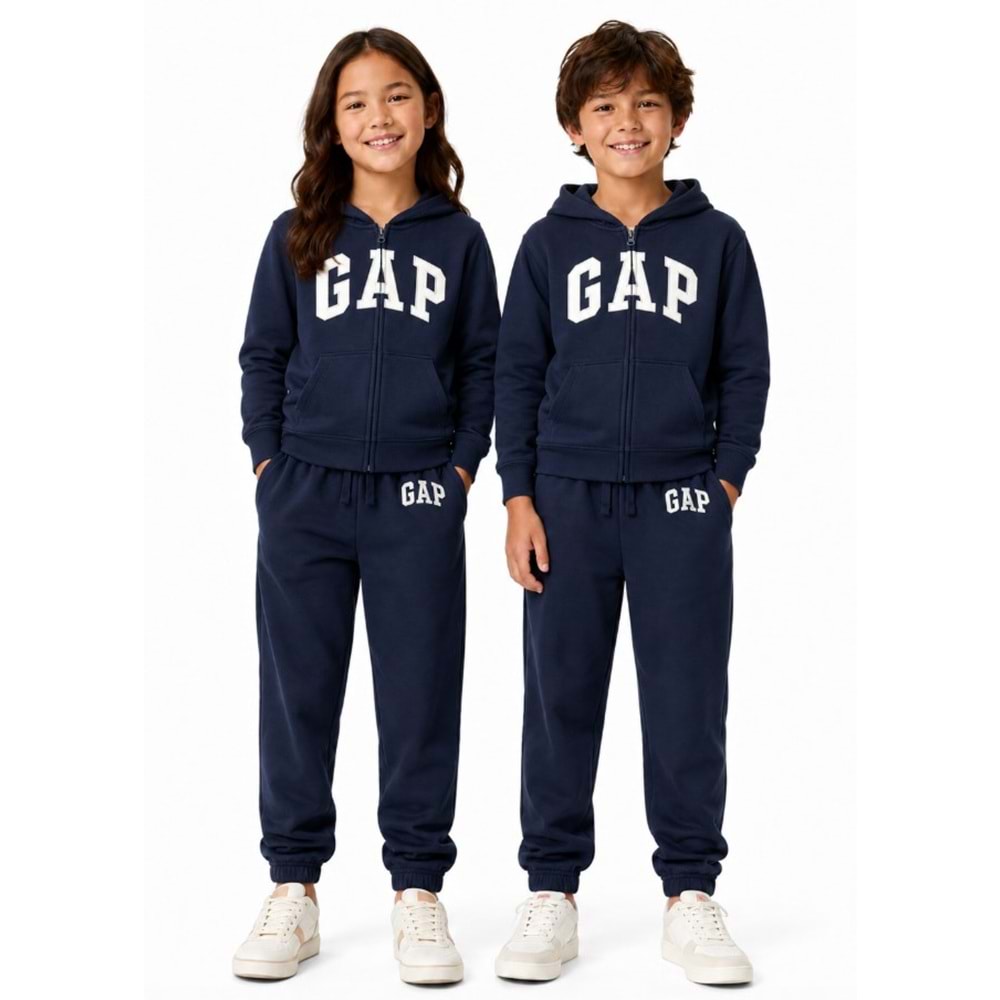Gap V-Frch Ft Bas Heritage Gap Logo Baskılı Çocuk Eşofman Altı