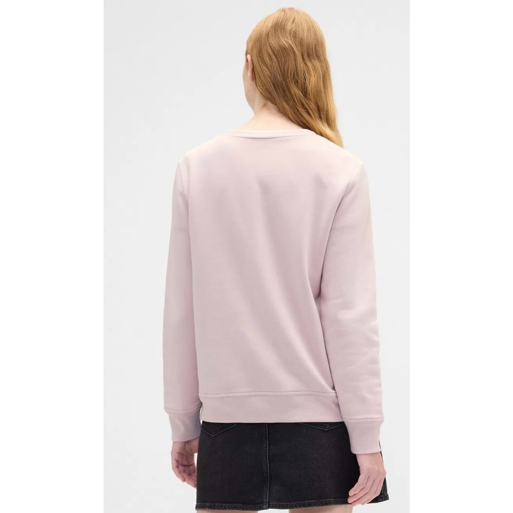 Gap Relaxed Gap Logo 800444 Bisiklet Yaka Fleece Sweatshirt Kadın Sweatshirt