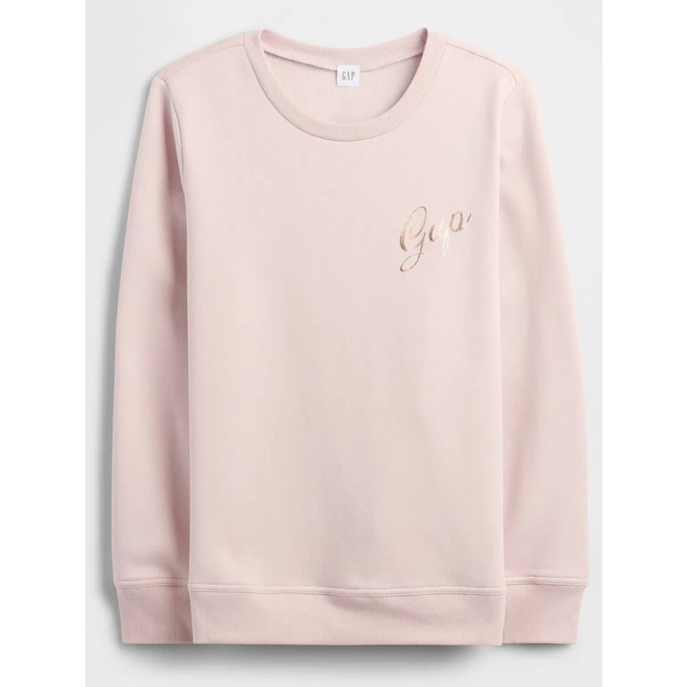 Gap Relaxed Gap Logo 800444 Bisiklet Yaka Fleece Sweatshirt Kadın Sweatshirt