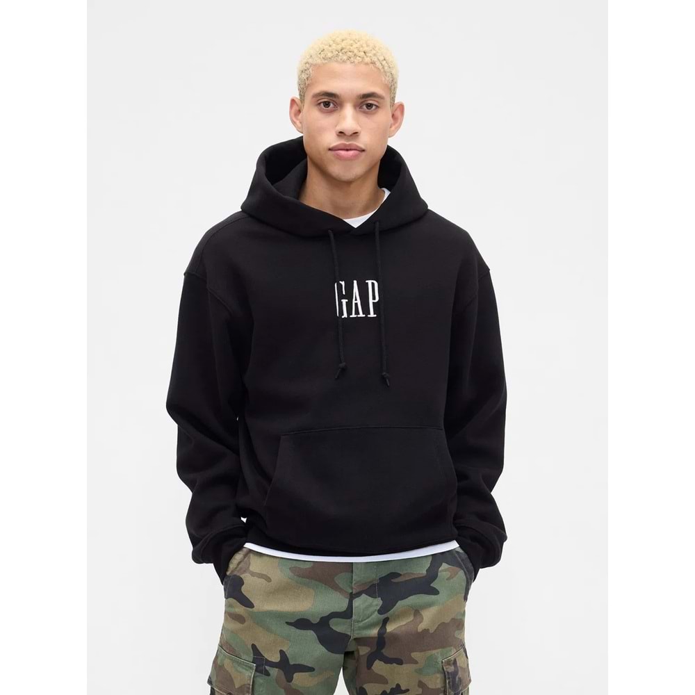 Gap 821804 Vintage Soft Oversized Gap Mini Logo Sweatshirt Erkek Kapüşonlu Sweatshirt