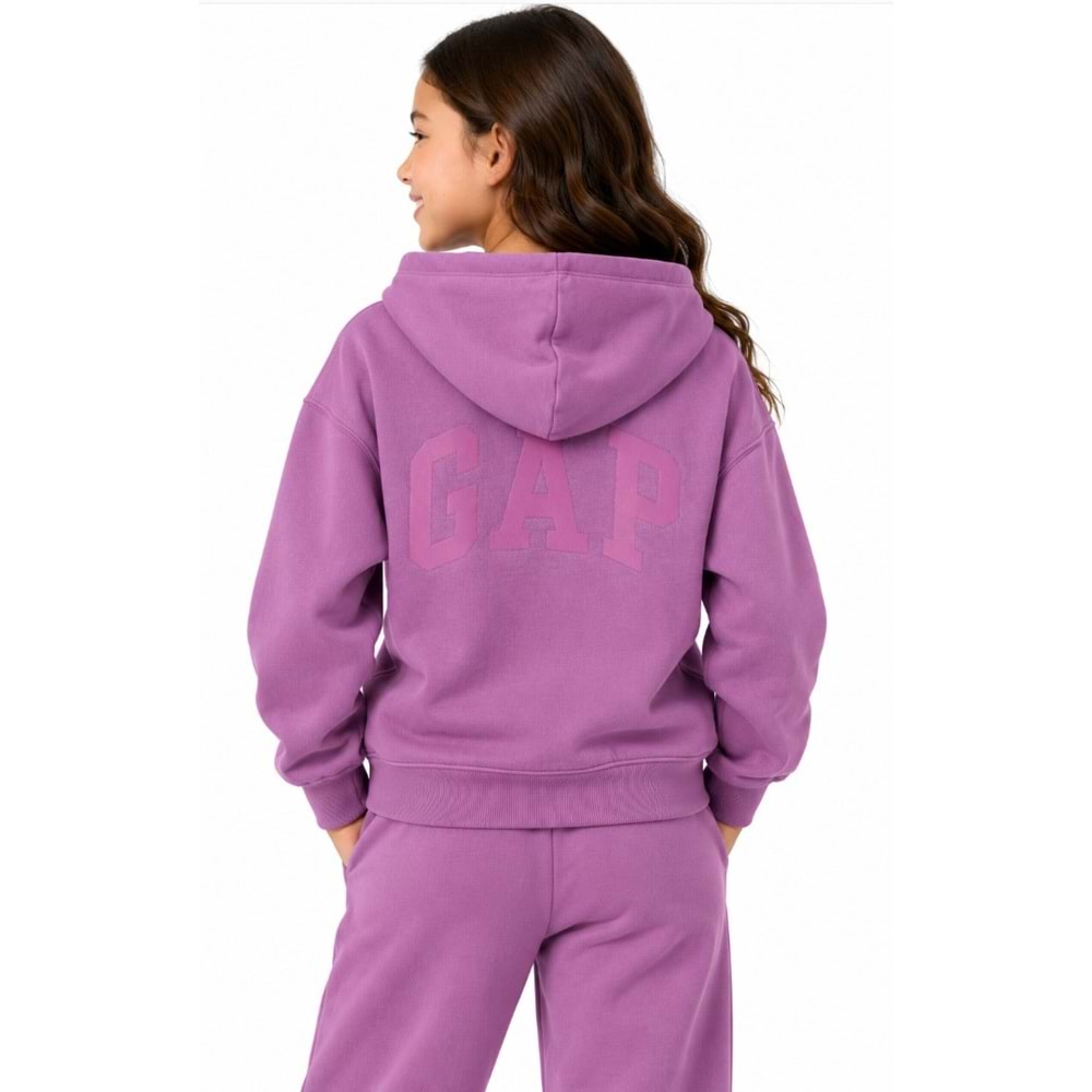 Gap 862110 Gap Logo Baskılı Kapüşonlu Çocuk Sweatshirt