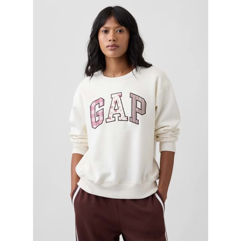 Gap V-Gap Herıtage Crew 886092 Hoodie Kadın Sweatshirt