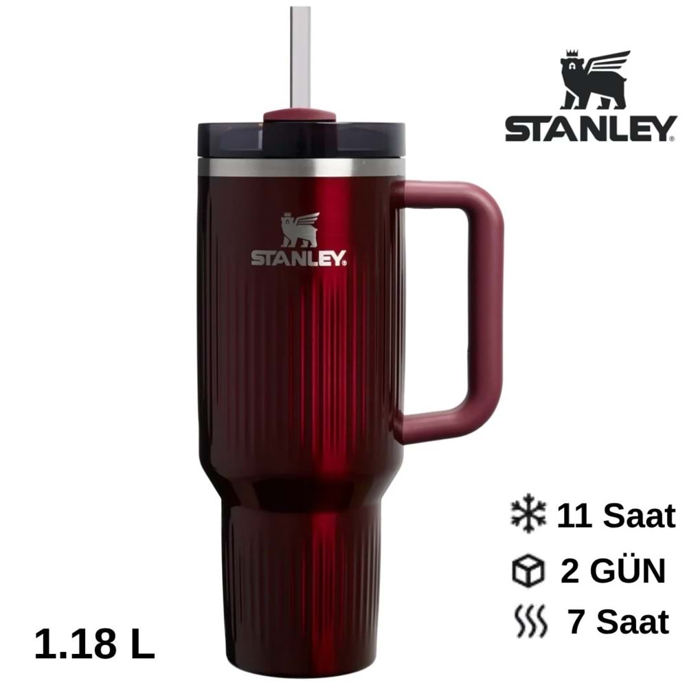 Stanley Quencher® H2.0 Fluted Tumbler Pipetli Termos Bardak 1,18L Pipetli Matara